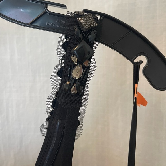 Bcbgmaxaria column black gown with one shoulder size Small - Picture 8 of 10